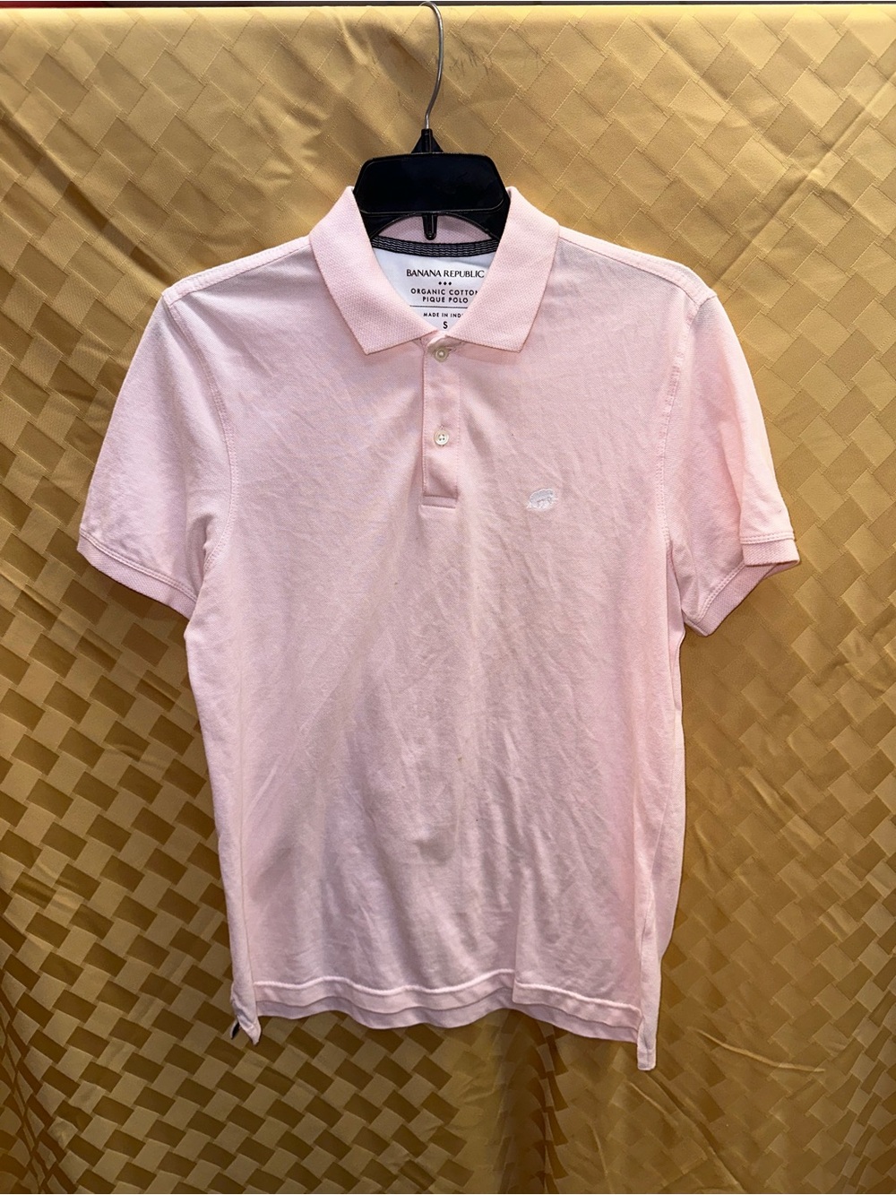 Banana Republic Men's Polo Shirt - Pale Pink